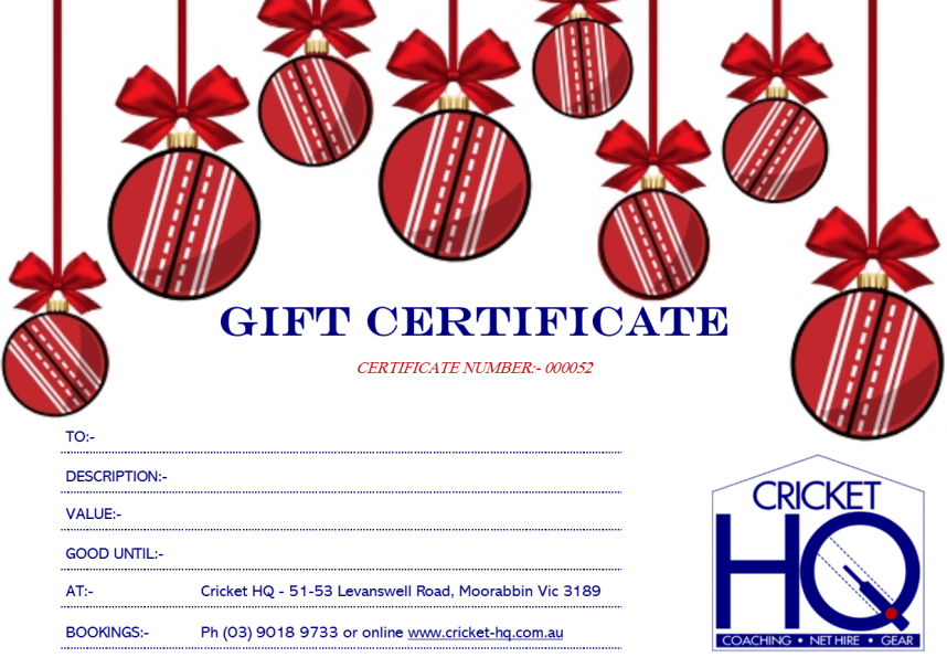 Gift Certificate